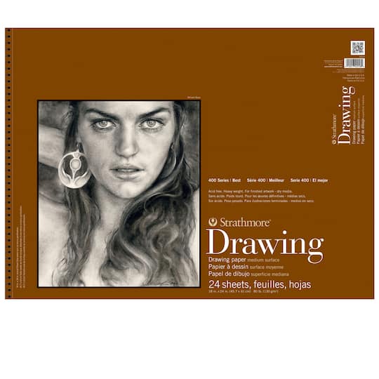 Strathmore Medium Drawing Spiral Paper Pad 9"X12" 50 Sheets 012017340093 